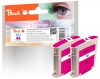 Peach Twin Pack Ink Cartridge magenta, compatible with  HP No. 11 m*2, C4837A*2