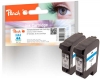 Peach Twin Pack Print-head cyan, compatible with  HP No. 44 c*2, 51644CE*2