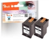 Peach Twin Pack Print-head black, compatible with  HP No. 301 bk*2, CH561EE*2