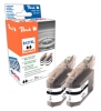 Peach Twin Pack cartouche d'encre noire, compatible avec  Brother LC-127XLBKBP