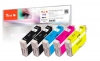 Peach Spar Pack Plus Tintenpatronen kompatibel zu  Epson T1285, C13T12854010
