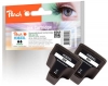 Peach Doppelpack Tintenpatrone schwarz HC kompatibel zu  HP No. 363XL bk*2, C8719EE*2