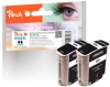 Peach Doppelpack Tintenpatrone schwarz HC kompatibel zu  HP No. 940XL bk*2, D8J48AE