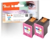 Peach Twin Pack Print-head color compatible with  HP No. 302 c*2, F6U65AE*2
