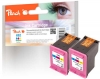Peach Twin Pack Print-head color compatible with  HP No. 62 c*2, C2P06AE*2