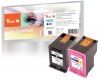 Peach Multi Pack compatible with  HP No. 62XL, C2P05AE, C2P07AE