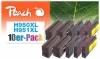 Peach Pack of 10 Ink Cartridges compatible with  HP No. 950XL, No. 951XL, CN045A, CN046A, CN047A, CN048A