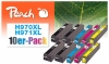 Peach 10er-Pack Tintenpatronen kompatibel zu  HP No. 970XL, No. 971XL, CN625A, CN626A, CN627A, CN628A