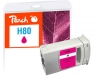 Peach Tintenpatrone magenta kompatibel zu  HP 80 M, C4874A