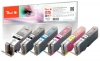 Peach Spar Pack mit grau Tintenpatronen XL-Ergiebigkeit, kompatibel zu  Canon PGI-570XL, CLI-571XL