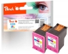 Peach Doppelpack Druckköpfe color kompatibel zu  HP No. 304 C*2, N9K05AE*2