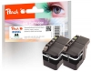 Peach Doppelpack Tintenpatronen XL schwarz kompatibel zu  Brother LC-529XL BK