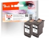 Peach Doppelpack Druckköpfe schwarz kompatibel zu  Canon PG-545XL*2, 8286B001*2
