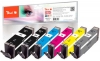 Peach Spar Pack mit grau Tintenpatronen XL-Ergiebigkeit, kompatibel zu  Canon PGI-570XL, CLI-571XL