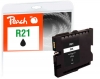 Peach Tintenpatrone schwarz kompatibel zu  Ricoh GC21K, 405532