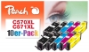Peach 10er-Pack Tintenpatronen, kompatibel zu  Canon PGI-570XL, CLI-571XL