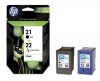 210642 - Original de la tinta Combo Pack negro, color, No. 21, No. 22, SD367AE HP