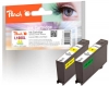 313865 - Twin Pack Peach, 2 cartucce inkjet giallo, con chip, compatibile con No. 100XLY*2, 14N1071E, 14N1095 Lexmark