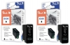 318742 - Peach Twin Pack cartouche d'encre noire, compatible avec T036BK*2, C13T03614010 Epson