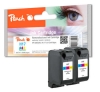 318814 - Peach Twin Pack Print Heads colour, compatible No. 17*2, C6625AE*2 HP