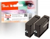 319388 - Peach Twink Pack XL cartouche d'encre noire, compatible avec PGI-2500XLBK*2, 9254B001 Canon