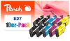 320204 - Peach Pack de 10 cartouches d'encre compatible avec T2706, No. 27, C13T27064010*2 Epson