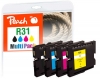 320503 - Peach Combi Pack Plus compatibile con GC31, 405688, 405689, 405690, 405691 Ricoh