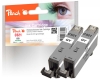 320697 - Peach Twin Pack cartouche d'encre grise, compatible avec CLI-521GY*2, 2937B001 Canon