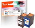Peach Spar Pack Druckköpfe Tintenpatronen bk/c kompatibel zu  HP No. 56, No. 57, SA342AE