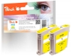 318784 - Cartuccia d'inchiostro Peach giallo doppio pacchetto, compatibile con No. 13 y*2, C4817AE*2 HP