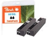 319337 - Cartuccia d'inchiostro Peach doppio pacchetto nero HC compatibile con No. 970XL bk*2, CN625A*2 HP