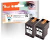 319635 - Peach Twin Pack testine di stampa nero compatibile con No. 62XL bk*2, C2P05AE*2 HP