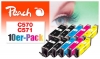 320209 - Peach pacchetto da 10 cartucce d'inchiostro, compatibili con PGI-570, CLI-571 Canon