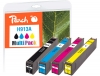 321396 - Peach Combi Pack con chip, compatibile con No. 913A, L0R95AE, F6T77AE, F6T78AE, F6T79AE HP